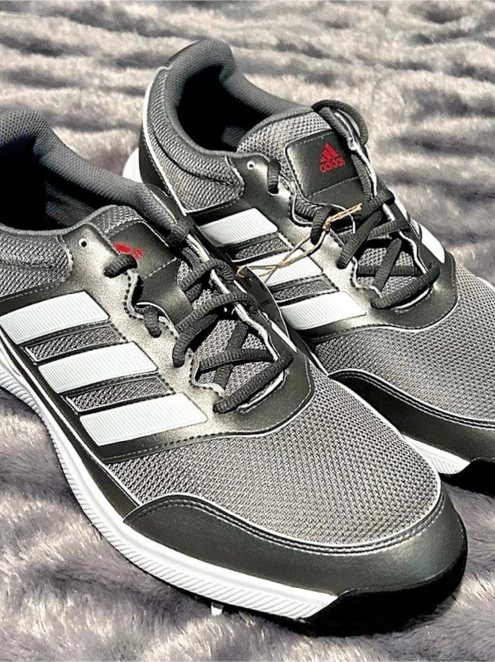 adidas Tech Response 2.0 Golf Shoes Men's Gray & Black Athletic Shoes US 11.5 D